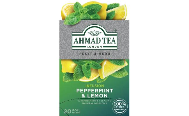 Ahmad Tea Peppermint & Lemon, Pack of 20